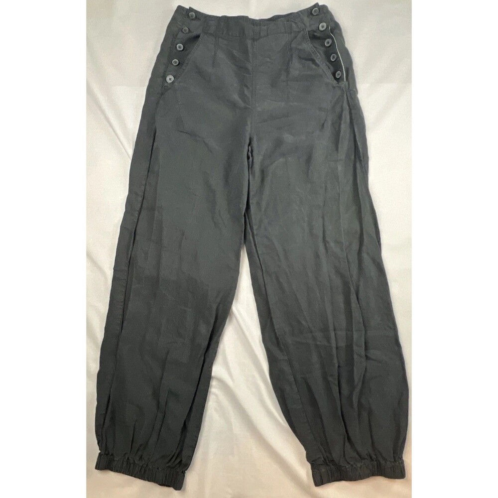 Anthropologie Pilcro Linen Blend Button Pants Size 30